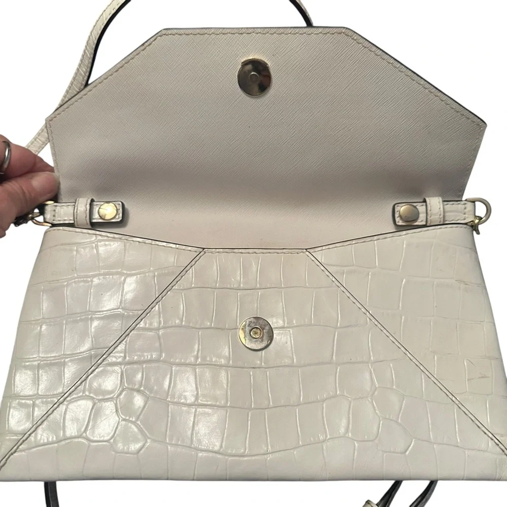 Michael Kors alligator envelope clutch/crossbody bag - Picture 3 of 7
